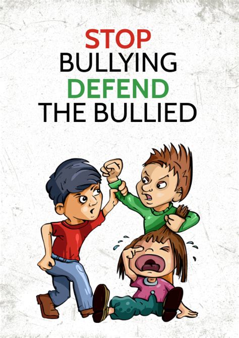 anti bullying poster template|Anti.